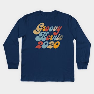 Groovy Bernie 2020 Kids Long Sleeve T-Shirt